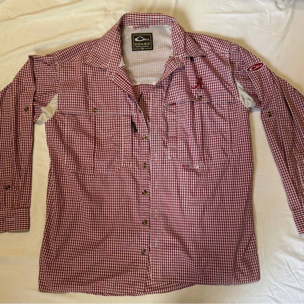 Drake Men's Red Checkered Shirt